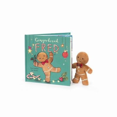 Jellycat Gingerbread Fred and Jolly Gingerbread Fred Original USA | 45028YLSU